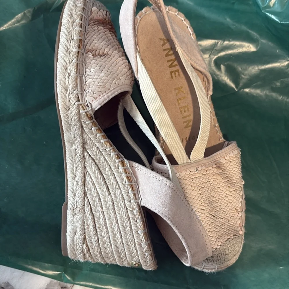Anne Klein Tan Espadrille Flats